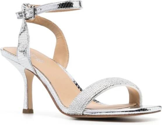 Michael Kors Carrie sandalen verfraaid met stras Zilver