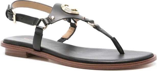 Michael Kors Casey leren sandalen Zwart