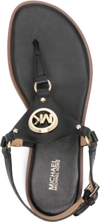 Michael Kors Casey leren sandalen Zwart