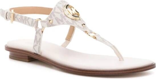 Michael Kors Casey sandalen met logoplakkaat Wit