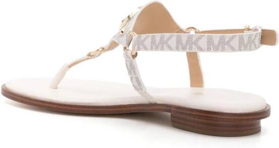 Michael Kors Casey sandalen met logoplakkaat Wit