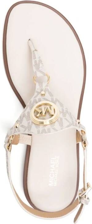 Michael Kors Casey sandalen met logoplakkaat Wit