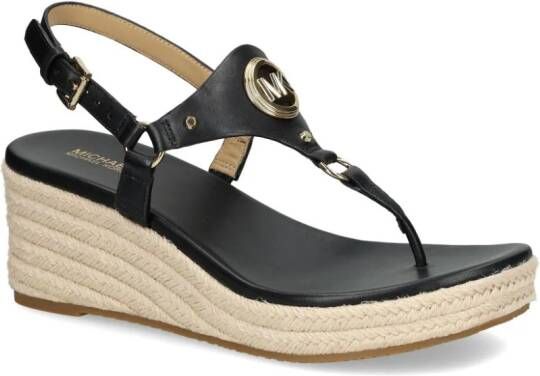 Michael Kors Casey sandalen met logoplakkaat Zwart