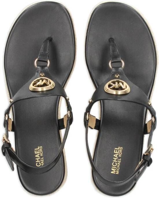 Michael Kors Casey sandalen met logoplakkaat Zwart