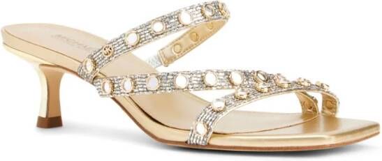 Michael Kors Celia sandalen met glitter Goud
