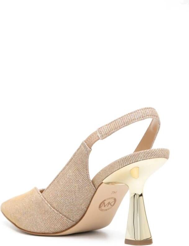 Michael Kors Chelsea pumps met glitters Beige