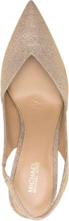 Michael Kors Chelsea pumps met glitters Beige