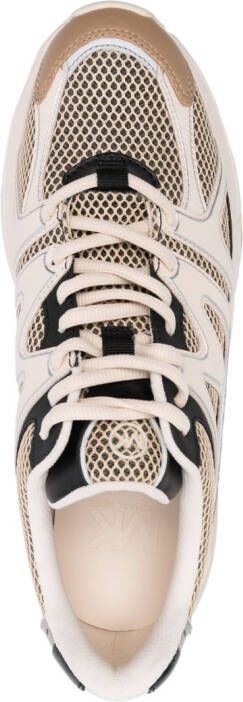 Michael Kors Collection Sneakers met vlakken Beige