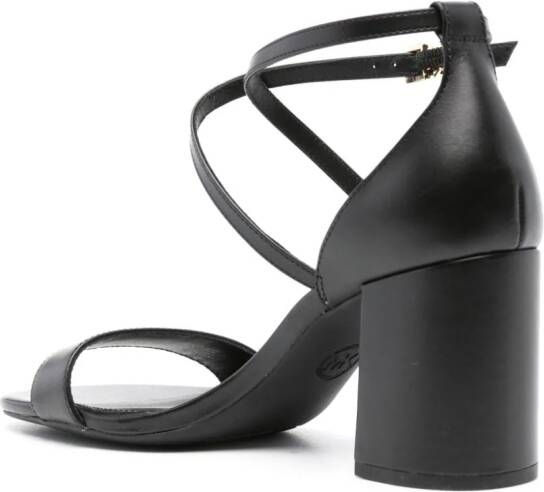 Michael Kors Sophie Flex 75mm leren sandalen Zwart