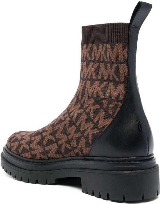 Michael Kors Rory leren combat boots Zwart - Foto 8