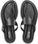 Michael Kors Daniella leren teenslippers Zwart - Thumbnail 4