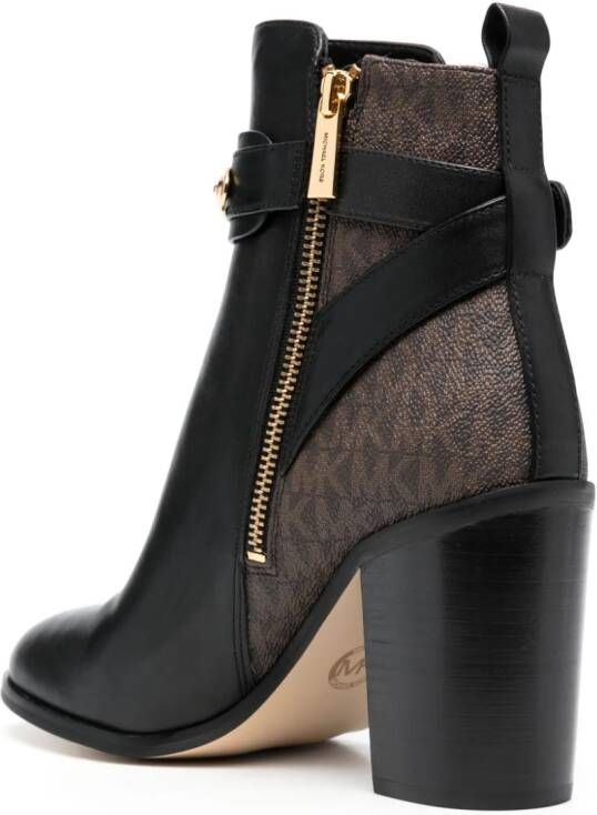 Michael Kors Darcy laarzen met monogramprint Zwart