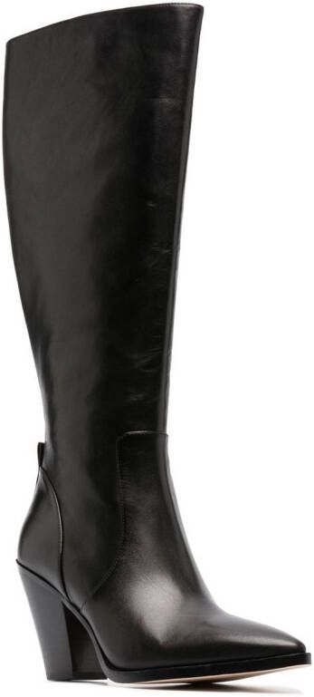 Michael Kors Rory combat boots met monogramprint Bruin - Foto 2