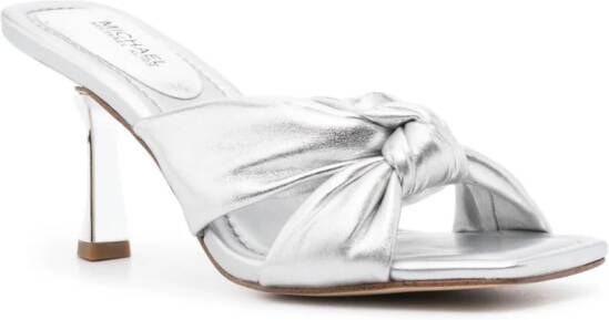 Michael Kors Elena metallic sandalen Zilver