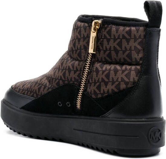 Michael Kors Rory leren combat boots Zwart - Foto 5