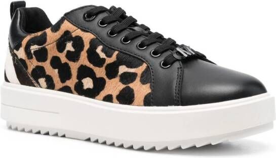 Michael Kors Emmett sneakers met luipaardprint Zwart