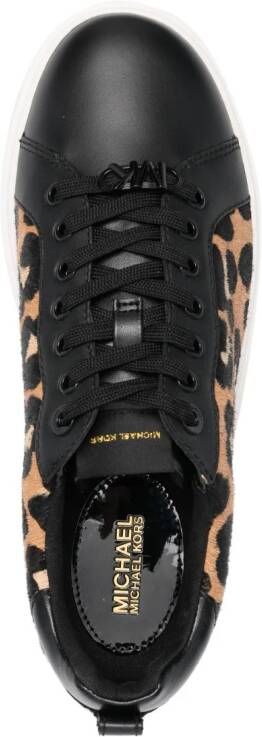 Michael Kors Emmett sneakers met luipaardprint Zwart