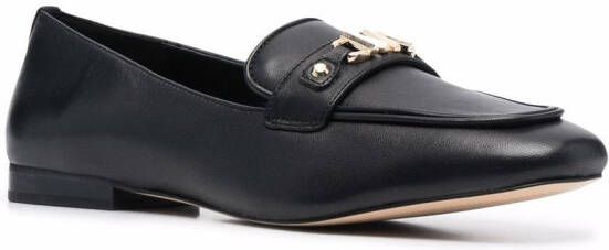 Michael Kors Farrah leren loafers Zwart