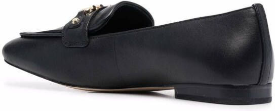 Michael Kors Farrah leren loafers Zwart