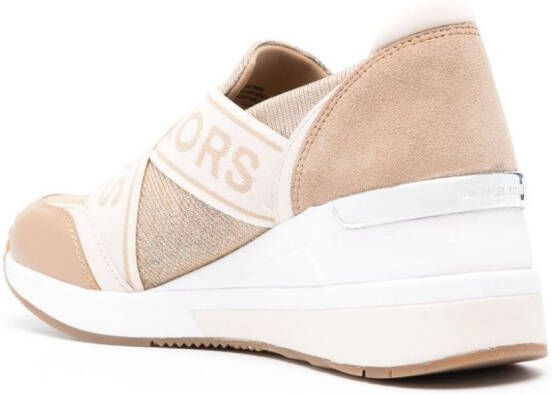 Michael Kors Geena sneakers met sleehak Goud