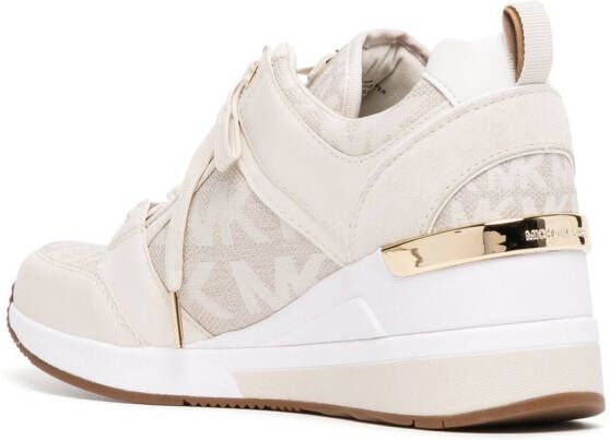 Michael Kors Georgia sneakers met sleehak Wit