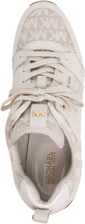 Michael Kors Georgia sneakers met sleehak Wit