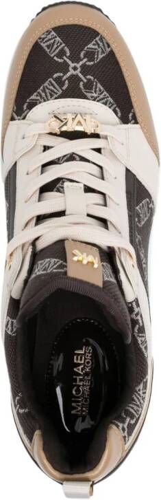 Michael Kors Georgie sneakers met logo Bruin