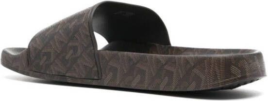 Michael Kors Gilmore slippers met logoprint Bruin