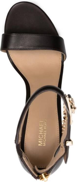 Michael Kors Hamilton leren sandalen Bruin