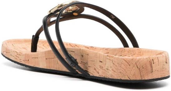 Michael Kors Hampton teenslippers Zwart