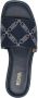 Michael Kors Hayworth slippers met logoplakkaat Blauw - Thumbnail 4
