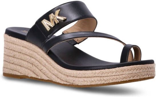 Michael Kors Jilly sandalen met sleehak Zwart