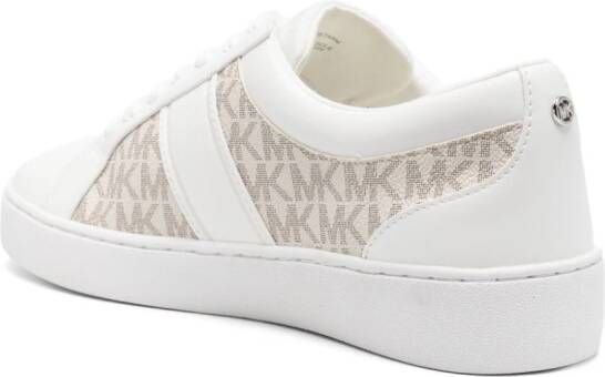 Michael Kors Juno sneakers met monogramprint Wit