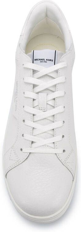 Michael Kors Keating sneakers met bewerkt effect Wit