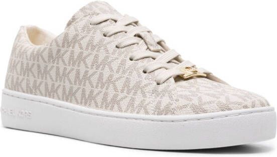 Michael Kors Keaton canvas sneakers Beige