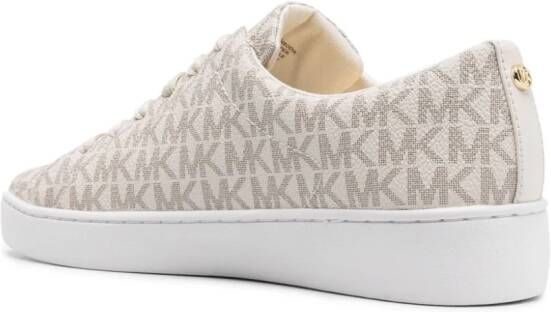 Michael Kors Keaton canvas sneakers Beige