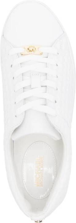 Michael Kors Sneakers met logo-reliëf Wit
