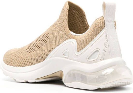 Michael Kors Kit Extreme sneakers met metallic-effect Goud