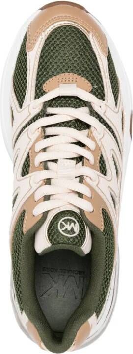 Michael Kors Kit Extreme sneakers met panelen Groen
