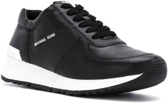Michael Kors lace-up sneakers with logo Zwart