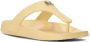 Michael Kors Linsey teenslippers met logoplakkaat Geel - Thumbnail 2