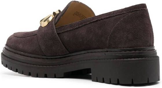 Michael Kors Loafers met logoplakkaat Bruin