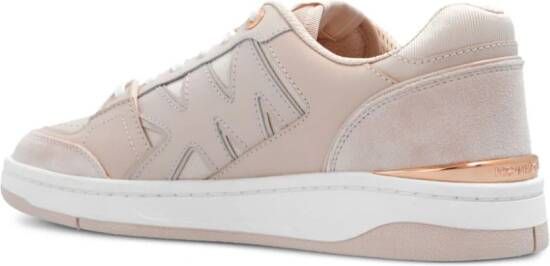 Michael Kors Leren sneakers met logopatch Beige