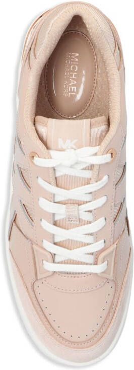 Michael Kors Leren sneakers met logopatch Beige