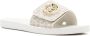 Michael Kors Canvas slippers met logoplakkaat Wit - Thumbnail 2