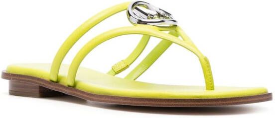 Michael Kors Sandalen met logoplakkaat Groen