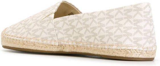 Michael Kors logo print 'Kendrick' espadrilles Beige