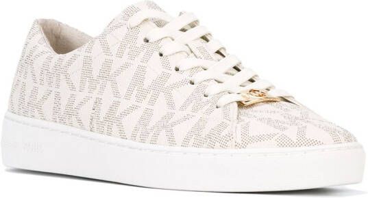 Michael Kors logo print sneakers Wit