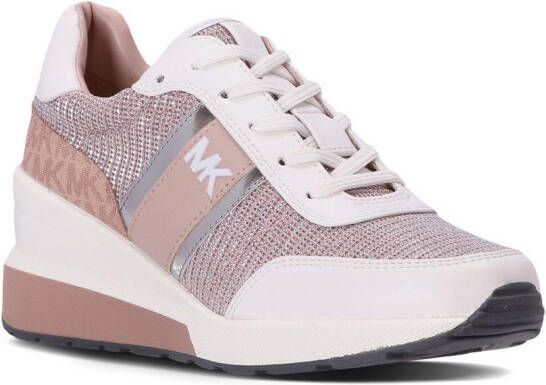 Michael Kors Mabel sneakers met sleehak Roze