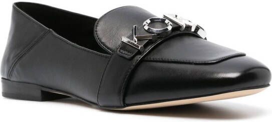 Michael Kors Madelyn leren loafers Zwart